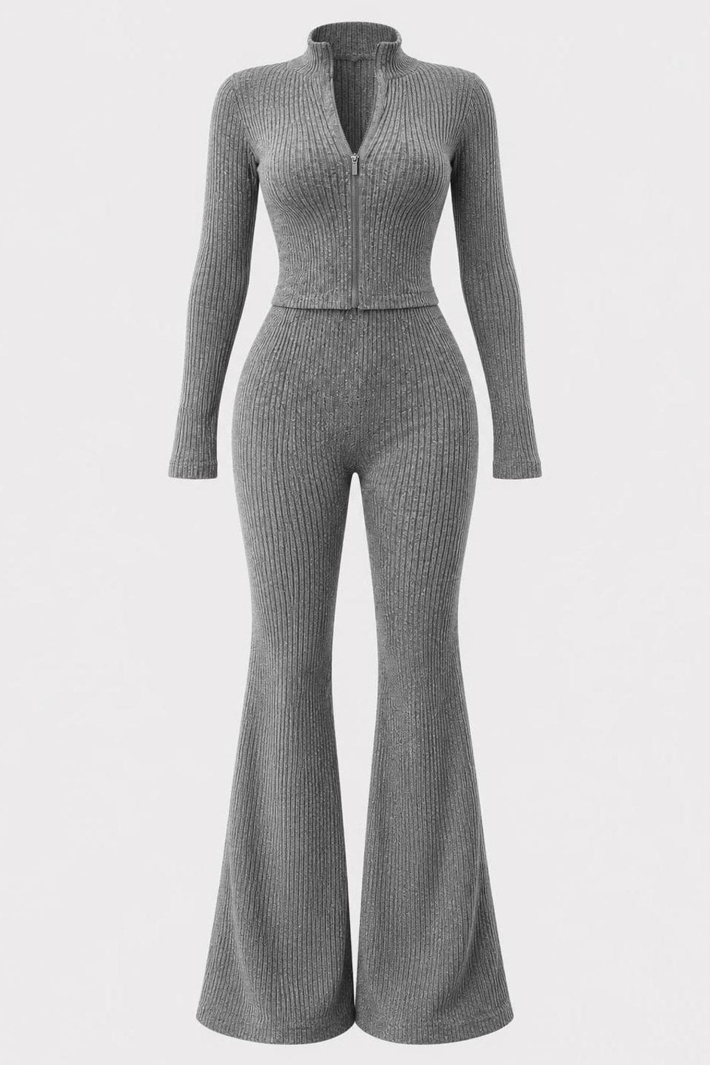 Women's Two-Piece Set With Short Cardigan - 1
