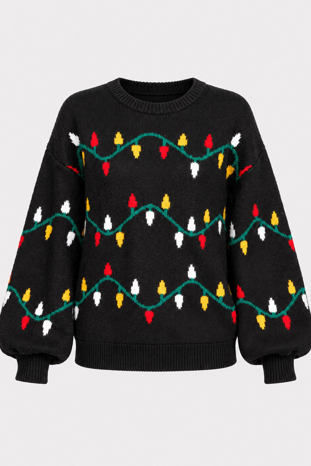 Knitwear Christmas Sweater Festive Light Motif - 1