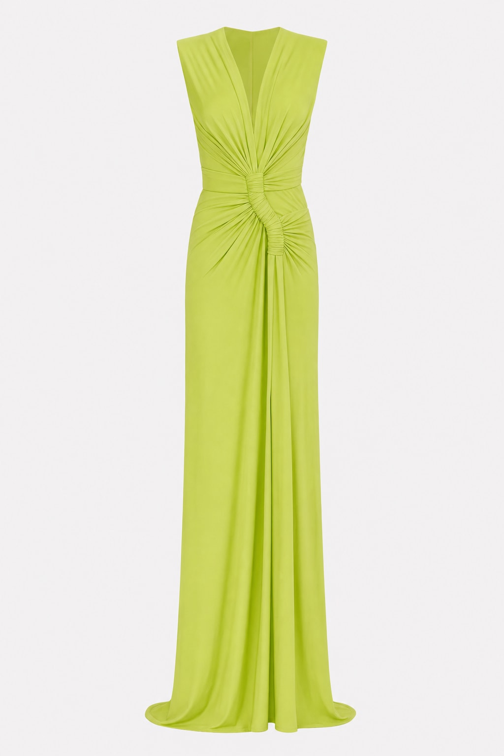 Elegant Polyester Sleeveless Cutout Maxi Dress - 1
