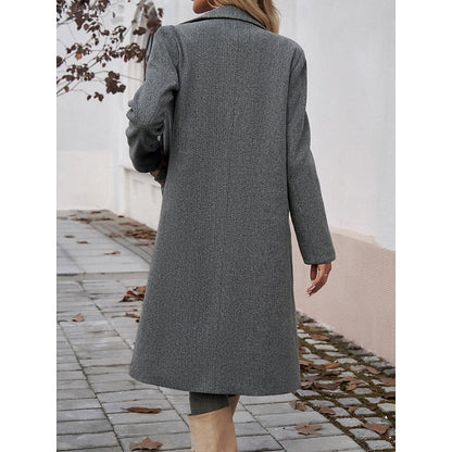Tailored longline coat with pockets - view 4