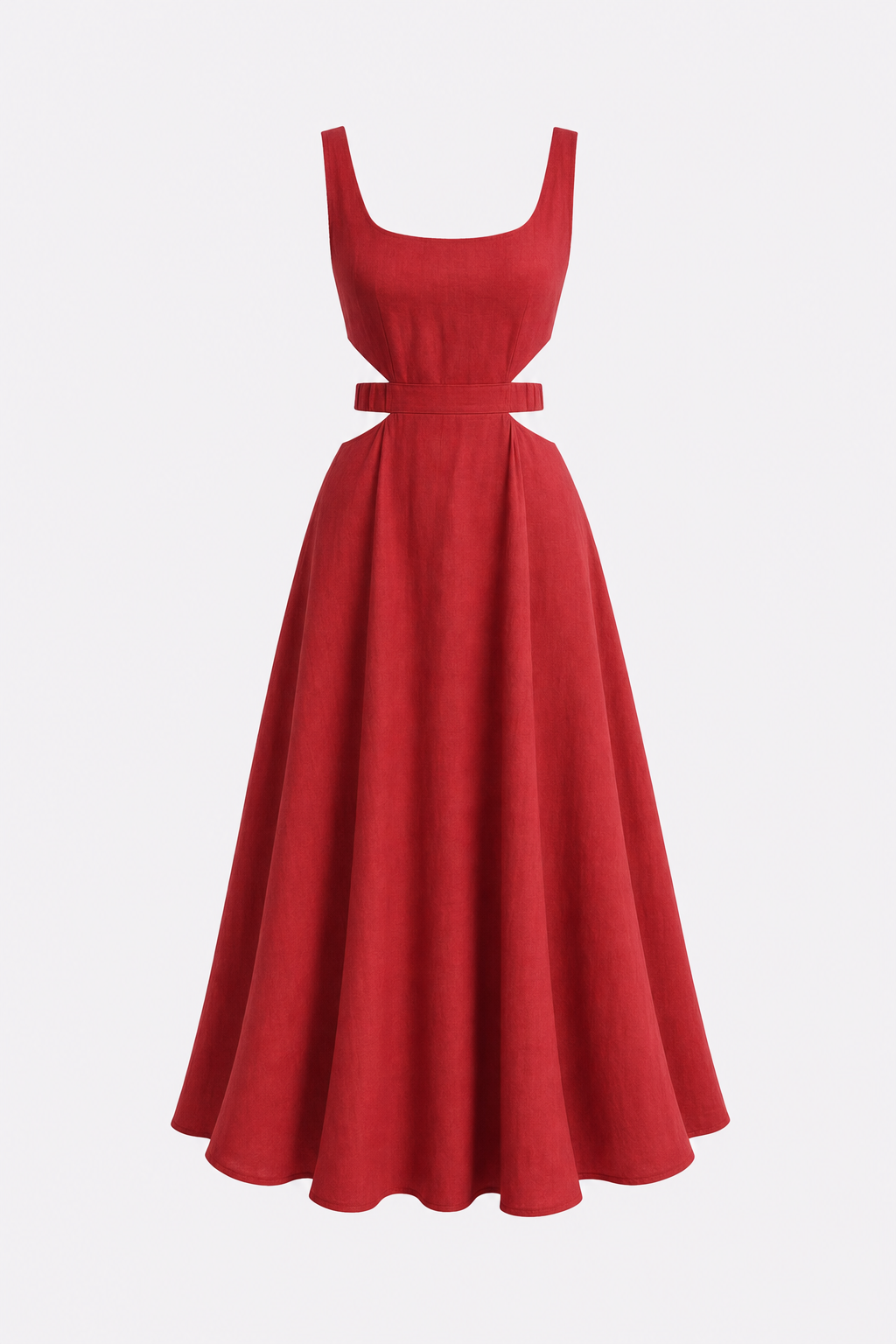 Cotton Linen Cutout Maxi Dress - view 6