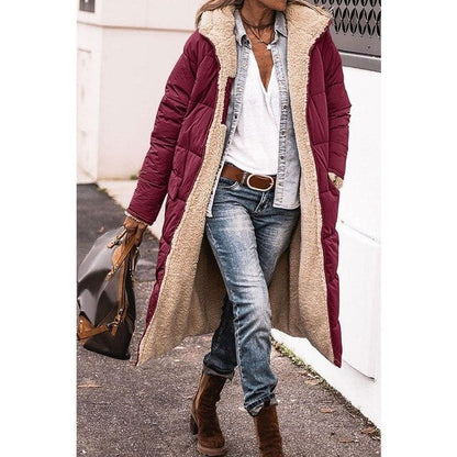 Down-Filled Long Hooded Winter Coat - view 6
