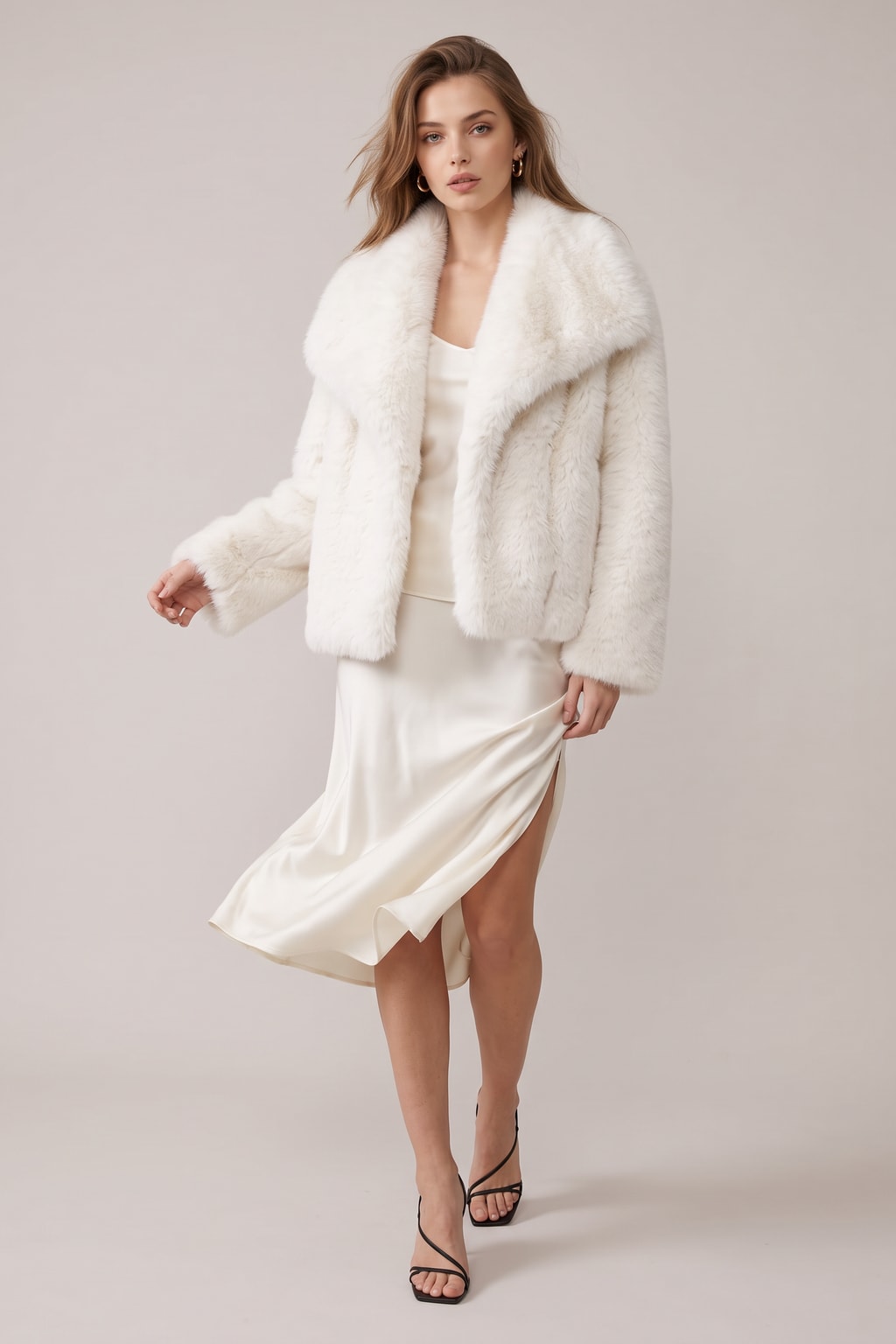 Oversized Coat with Structured Collar - 4