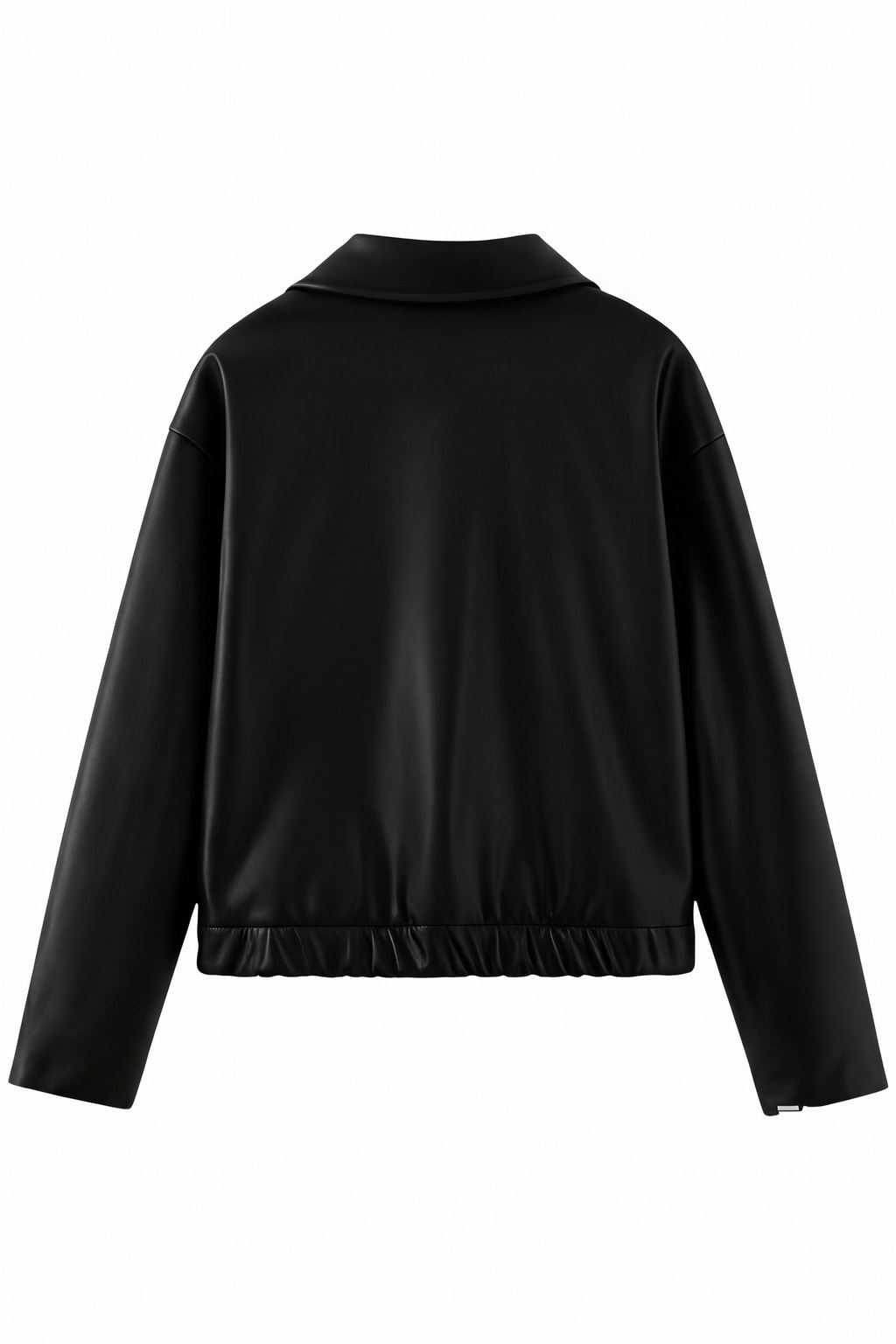 Elegant Leather Jacket Oversized Cropped Fit - 8