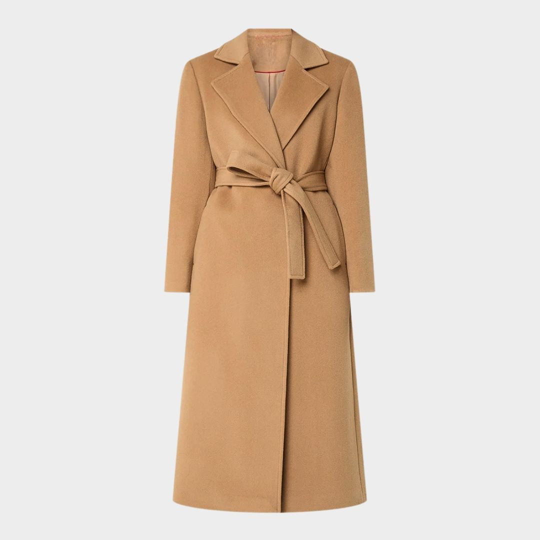 Structured longline coat with tailored fit - view 3