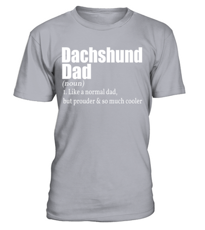 Dachshund Father Gift Owner Dog Walk T-Shirt - Sport Grey