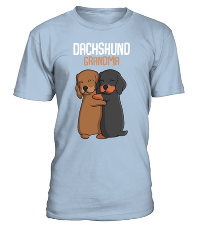 Dachshund Grandma Dog Owner T-Shirt - Blue Sky