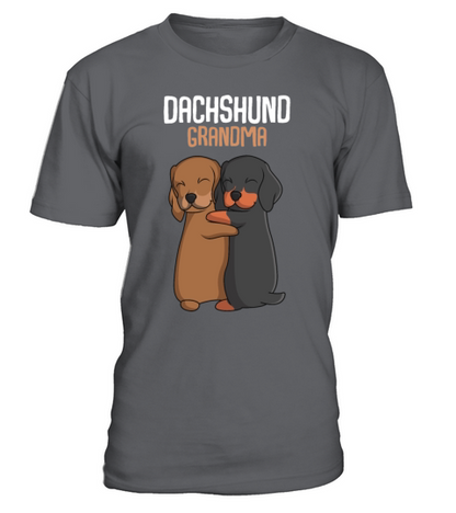 Dachshund Grandma Dog Owner T-Shirt - Charcoal