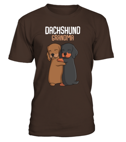 Dachshund Grandma Dog Owner T-Shirt - Dark Chocolate