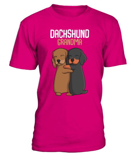 Dachshund Grandma Dog Owner T-Shirt - Dark Pink
