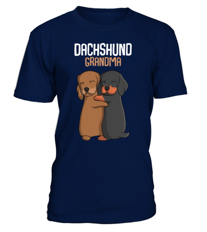 Dachshund Grandma Dog Owner T-Shirt - Navy