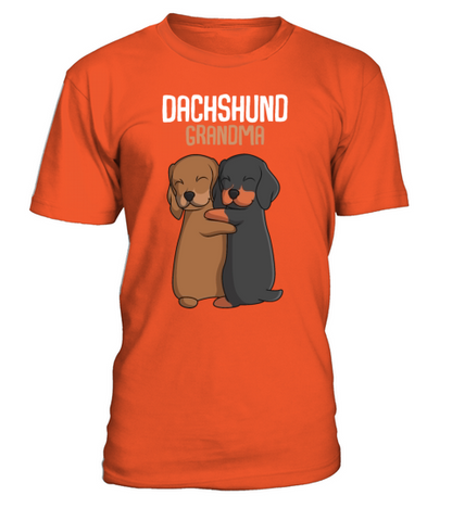 Dachshund Grandma Dog Owner T-Shirt - Orange