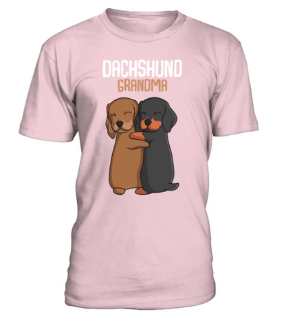 Dachshund Grandma Dog Owner T-Shirt - Pale Pink