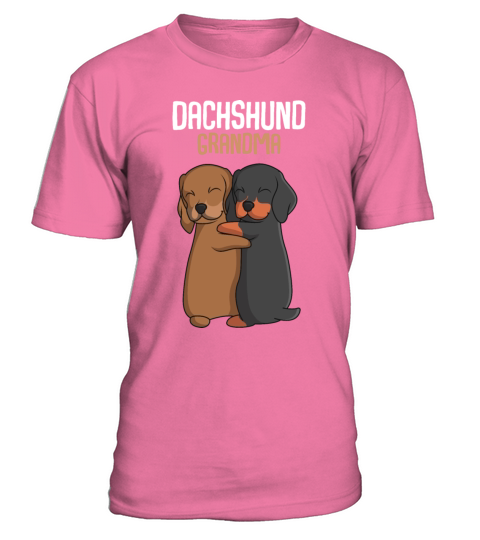 Dachshund Grandma Dog Owner T-Shirt - Pink Azalea