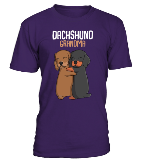 Dachshund Grandma Dog Owner T-Shirt - Purple