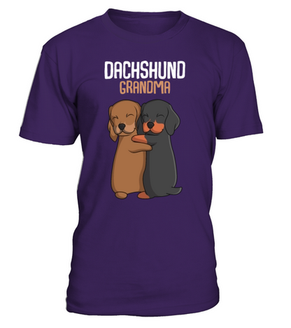 Dachshund Grandma Dog Owner T-Shirt - Purple