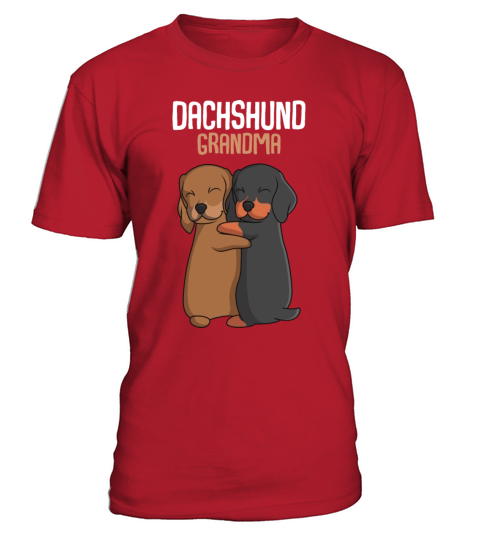 Dachshund Grandma Dog Owner T-Shirt - Red