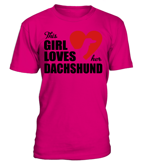 Dachshund T-Shirt Unisex - Dark Pink