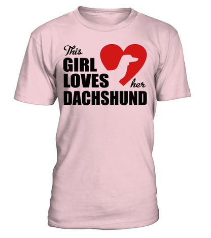 Dachshund T-Shirt Unisex - Pale Pink