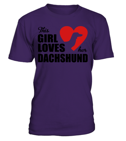 Dachshund T-Shirt Unisex - Purple