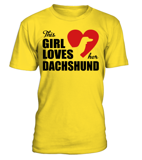 Dachshund T-Shirt Unisex - Yellow