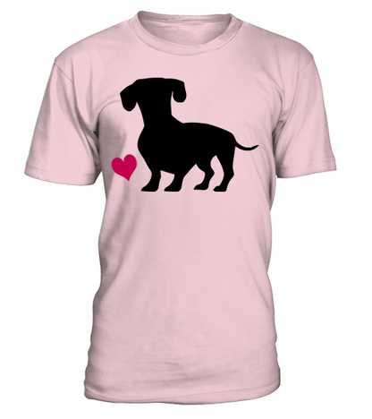 Dachshund T-Shirt Unisex - Pale Pink