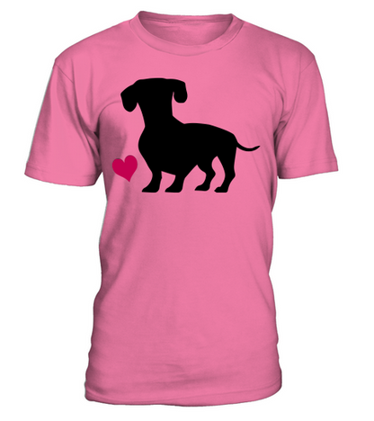Dachshund T-Shirt Unisex - Pink Azalea