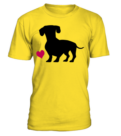 Dachshund T-Shirt Unisex - Yellow