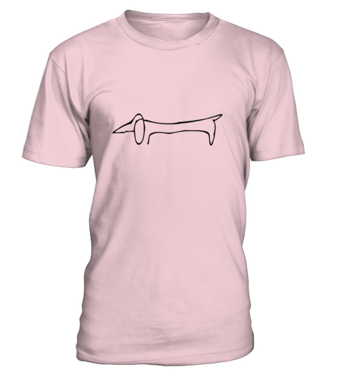Dachshund T-Shirt - Pale Pink
