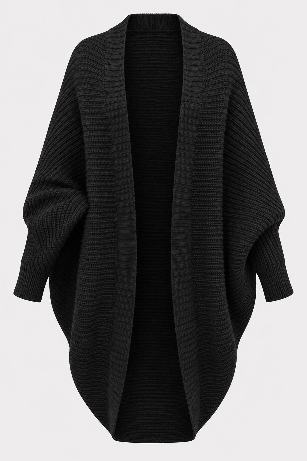 Longline Open-Front Cardigan - 1