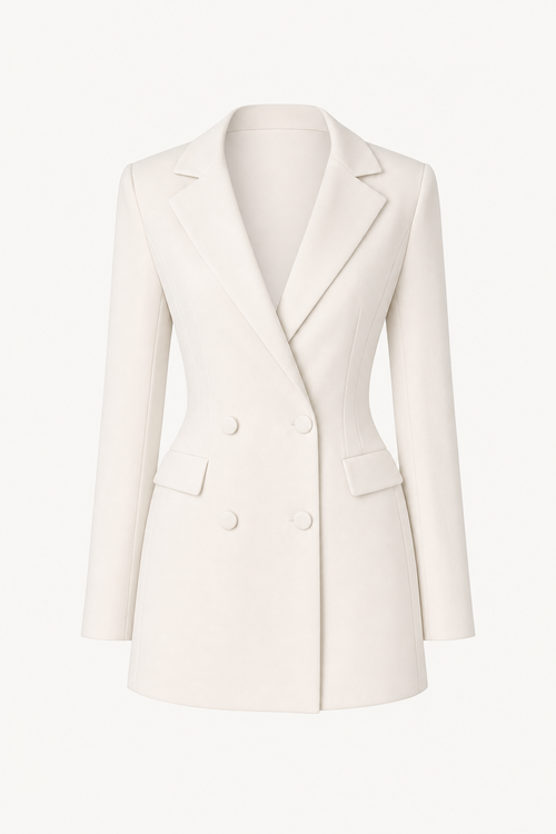 Belted Double-Breasted Blazer Mini Dress