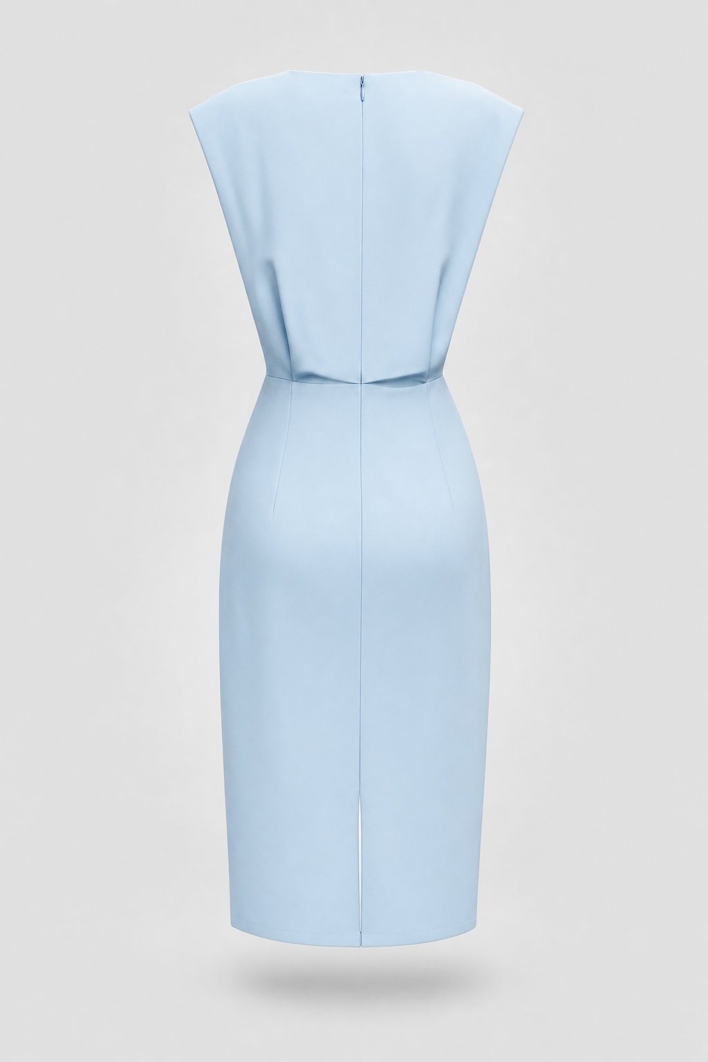 Ruched Cutout Crew Neck Midi Dress - 5