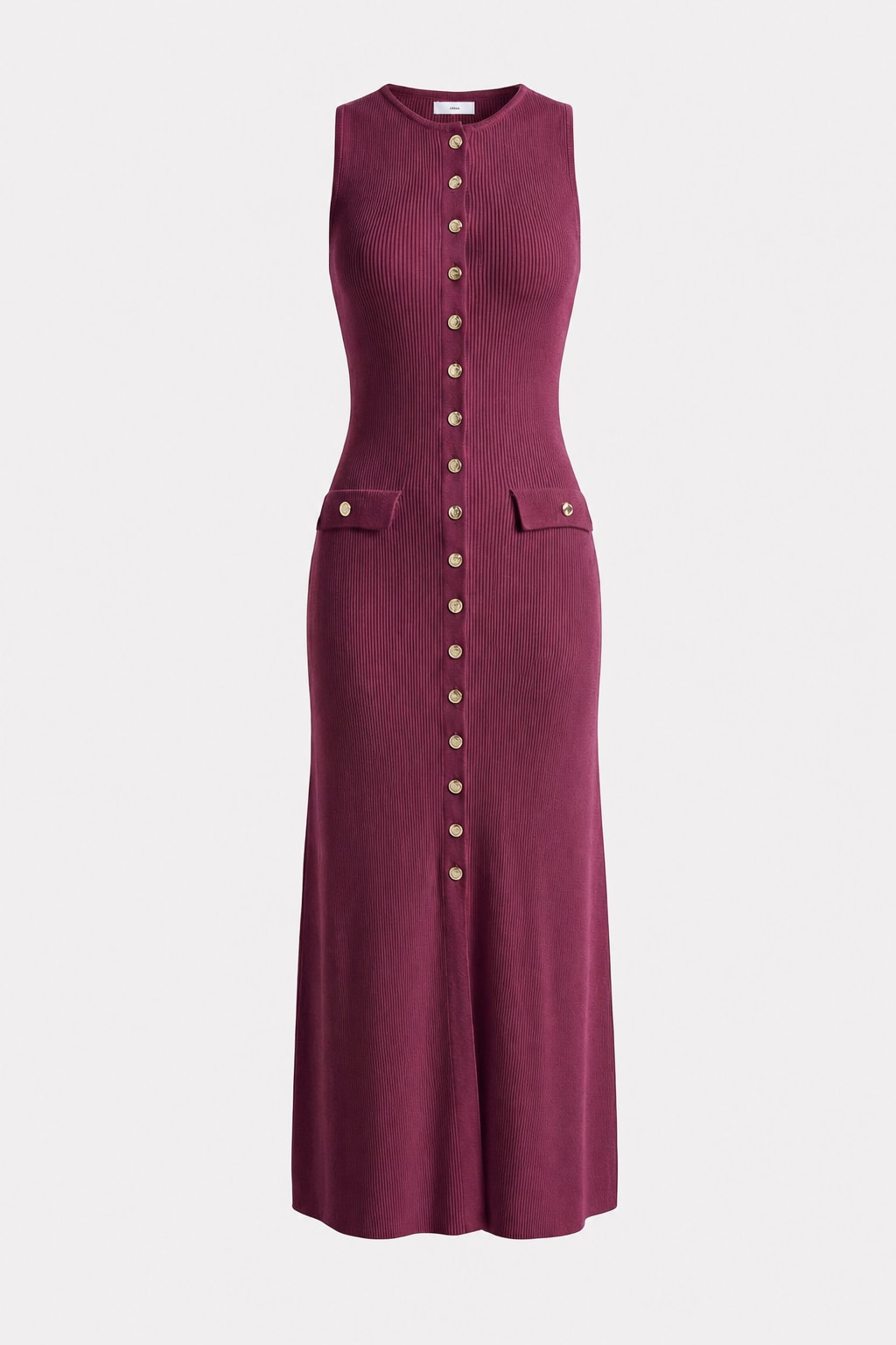Wool Blend Knit Sweater Dress With Tailored Waist - 1