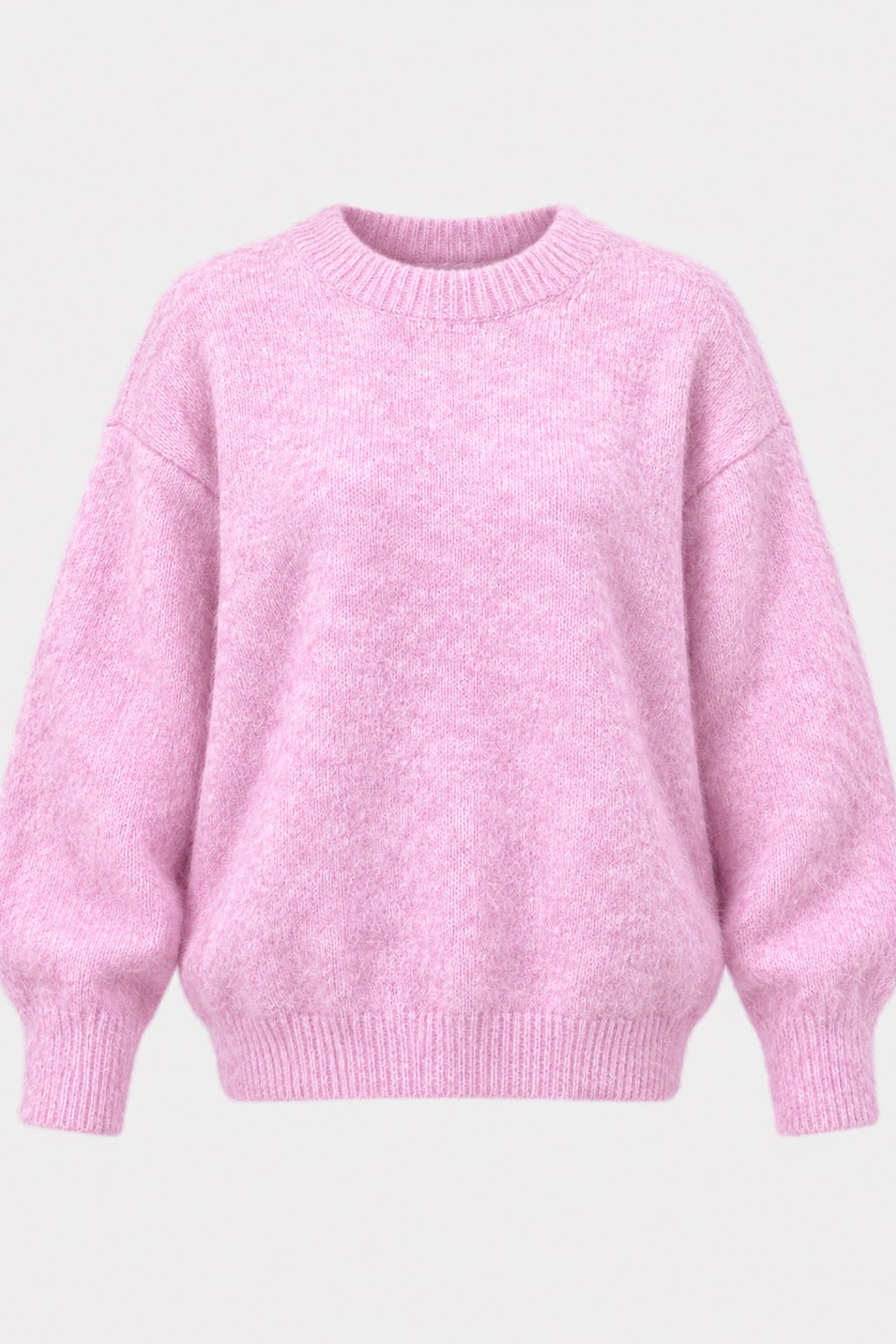 Wool Blend Sweater Oversize Jumper Cozy Knit Pullover - 1