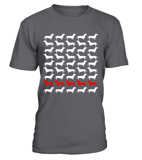 Dog Dachshund T-Shirt - Charcoal
