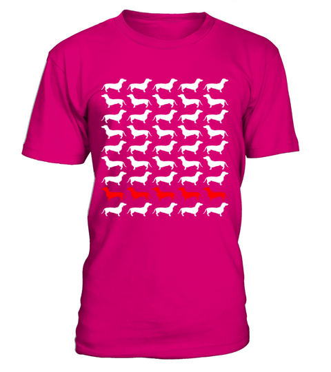 Dog Dachshund T-Shirt - Dark Pink