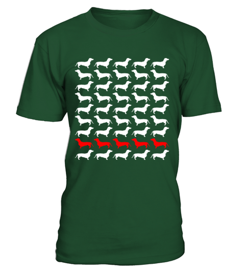 Dog Dachshund T-Shirt - Green Bottle