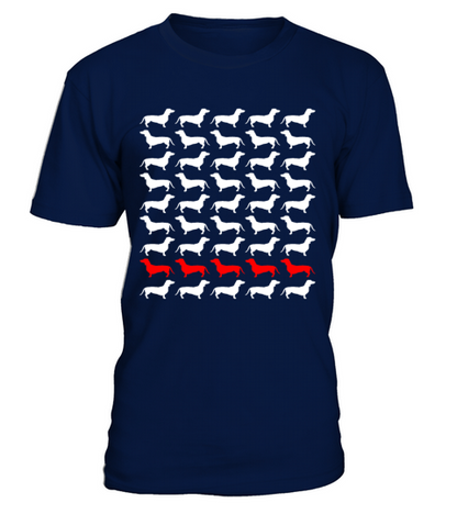 Dog Dachshund T-Shirt - Navy