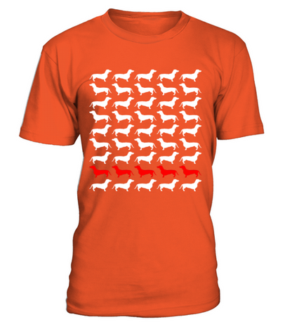 Dog Dachshund T-Shirt - Orange