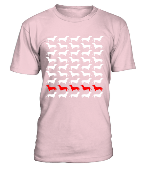 Dog Dachshund T-Shirt - Pale Pink