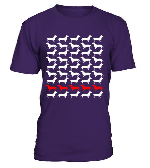 Dog Dachshund T-Shirt - Purple