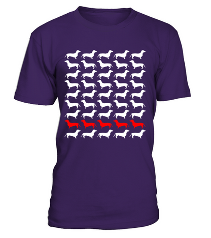 Dog Dachshund T-Shirt - Purple