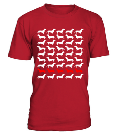 Dog Dachshund T-Shirt - Red