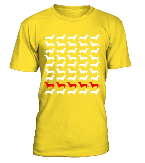 Dog Dachshund T-Shirt - Yellow