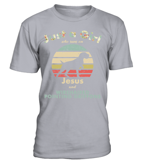 Dog Just A Girl Who Runs On Jesus And Wirehaired P T-Shirt - Sport Grey