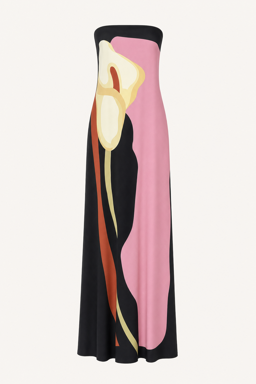 Floral Off-Shoulder Maxi Dress, Loose Fit