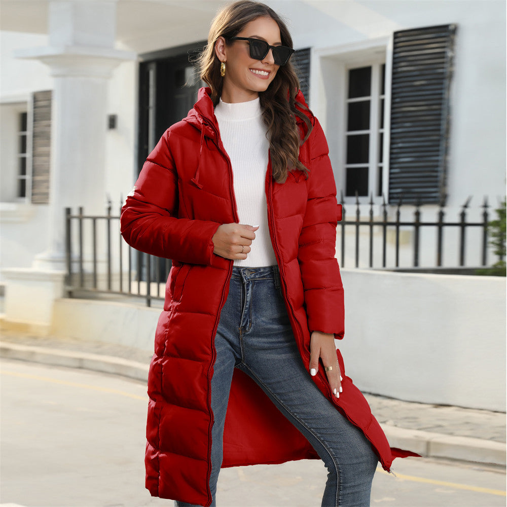 Cotton Padded Hooded Winter Coat, Slim Fit - view 3