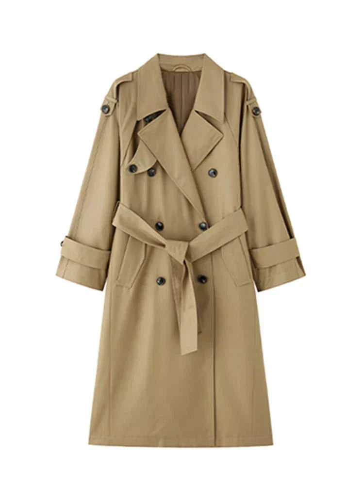 Oversized Polyester Trench Coat - view 7
