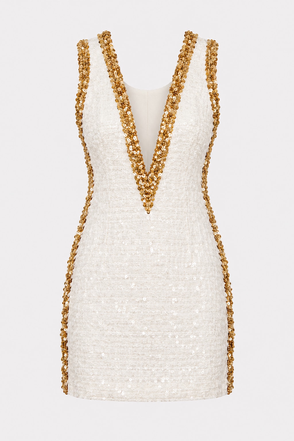 Vest Dress Sequin Off Shoulder Party Silhouette - 1