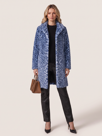 Leopard Print Insulated Winter Coat - view 8